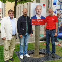 v.l. Harry Scheuenstuhl, Lutz Egerer, Alois Frank